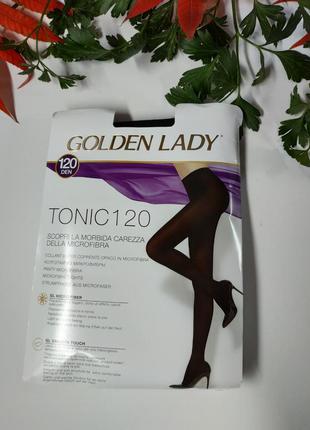 Плотные колготы golden lady tonic 120 черного цвета  черные