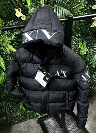 Куртка зимняя Armani Exchange черная мужская