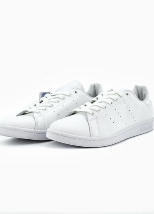 Adidas Stan Smith White Silver Logo