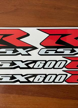 SUZUKI GSX R 600 вінілові наклекйи на мотоцикл пластик бак