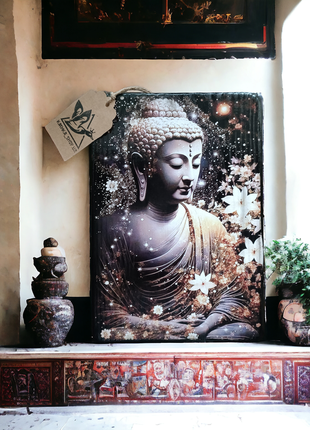 Будда с цветами
