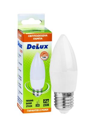 Лампа світлодіодна DELUX BL37B 5W 4100K Е27