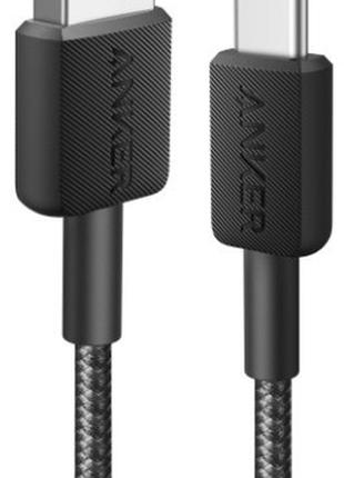 Кабель Anker 322 USB-A to USB-C - 0.9m Nylon Black