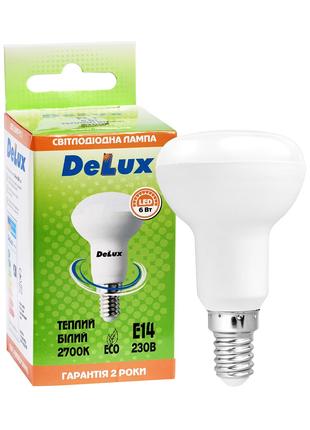Лампа світлодіодна DELUX FC1 6Вт R50 2700K 220В E14