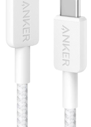 Кабель Anker 322 USB-C to USB-C - 1.8m Nylon White