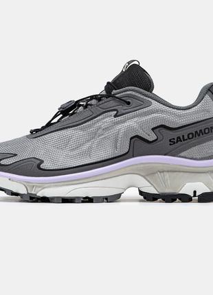 Мужские кроссовки Salomon XT-Slate Silver, серые кроссовки сал...