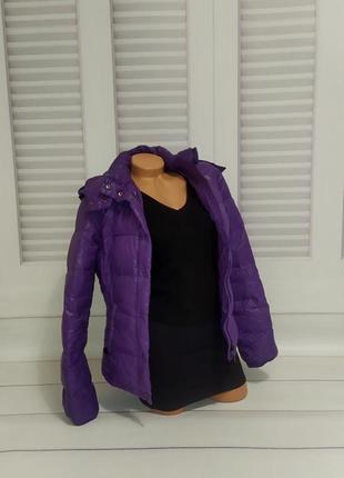 Куртка фиолетовая benetton, размер xs/s