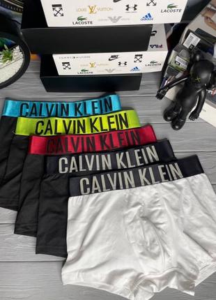 Набор мужских трусов Calvin Klein Intense Чёрный, Зеленый, Белый,