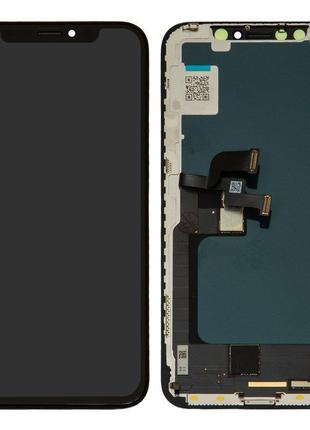 Дисплей для iPhone X, чорний, з рамкою, ., (OLED), GW