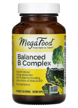 Збалансований комплекс вітамінів B, Balanced B Complex, MegaFo...