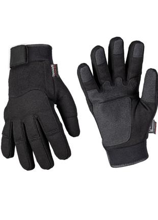 Перчатки тактические, зимние - черные "Mil-Tec" Army Gloves
