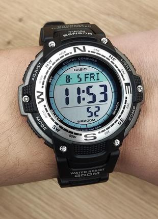 Новые часы casio sgw-100-1vef с компасом