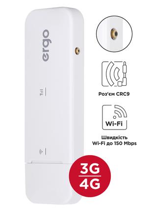 USB модем роутер ERGO W023-CRC9 3G/4G с антенным розъемом