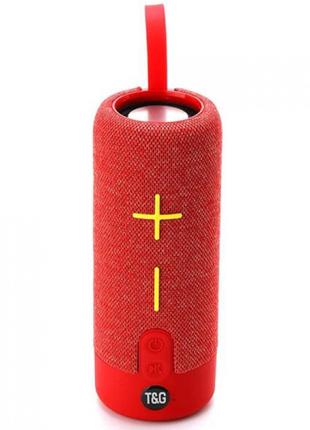 Портативная Bluetooth-колонка TG619C USB/TF с ремешком Красная