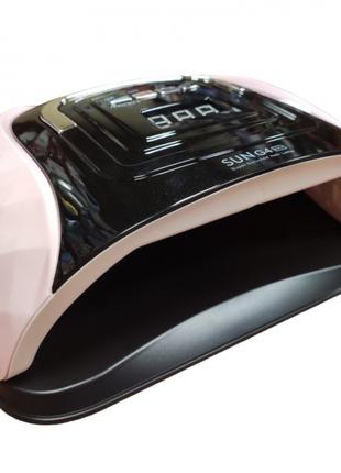 Лампа LED UV SUN G4 Max 72вт для манікюру Рожева з чорним