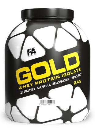 Протеин Fitness Authority Gold Whey Protein Isolate, 2 кг Ваниль