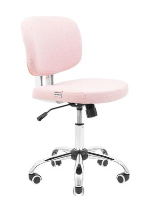 Кресло детское компьютерное Richman Миа Хром M-1 ткань розовое...