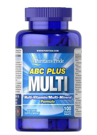 Витамины и минералы Puritan's Pride ABC Plus Multi, 100 капсул