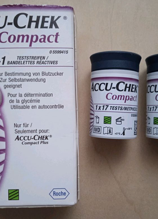 Accu -Chek Compact Тест смужки полоски