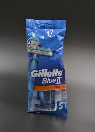 Станок для гоління "Gillette" / BLUE 2 Plus / 5шт