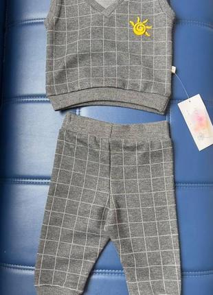 Комплект жилетка штани (0-3м)  (yola.baby.shop)