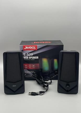 Колонки для PC 2.0 USB JEDEL S523 RGB+Bluetooth (