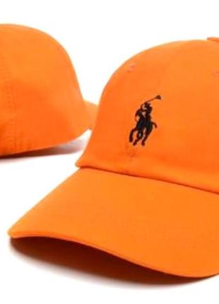 Модная кепка поло  оранжевого цвета