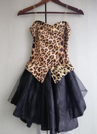 Детское платье, платье для девушек, платье для танцев, леопард...