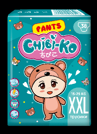 Chibi-Ko подгузники-трусики детские XXL 15-25 кг, 38 шт