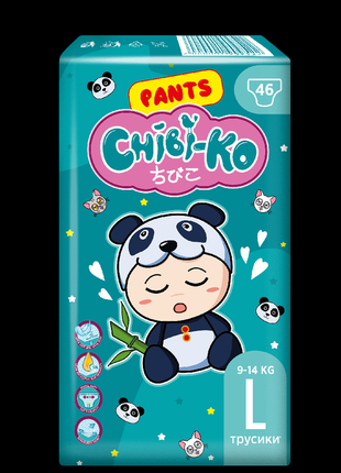 Chibi-Ko подгузники-трусики детские L 9-14 кг, 46 шт