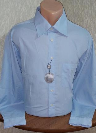 Классическая голубая рубашка tailors smart shirt collection с ...