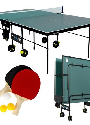 Стіл для настільного тенісу THUNDER Indoor Join-15 Green