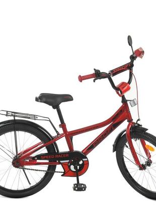Велосипед дитячий prof1 y20311 20 дюймів, червоний