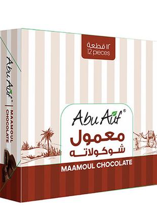 Традиционное египетское печенье Abu Auf маамуль в шоколаде с ф...
