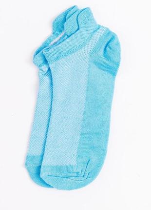 Шкарпетки жіночі короткі, колір блакитний, 131r232-1