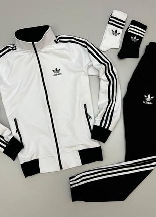 Костюм біло-чорний Adidas