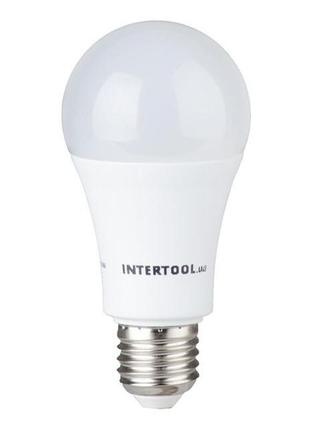 Светодиодная лампа led 15вт, e27, 220в, intertool ll-0017