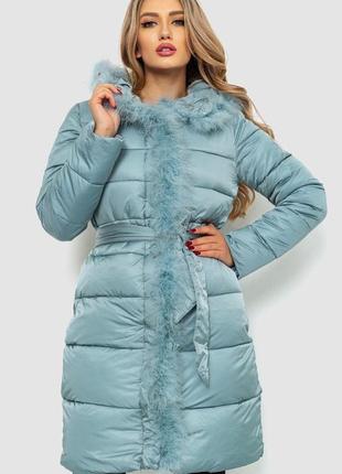 Куртка жіноча зимова, колір світло-м'ятний, 235r5093