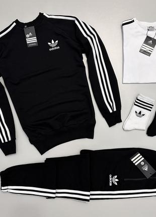 Набір adidas світшот-штани-футболка-2пари носки