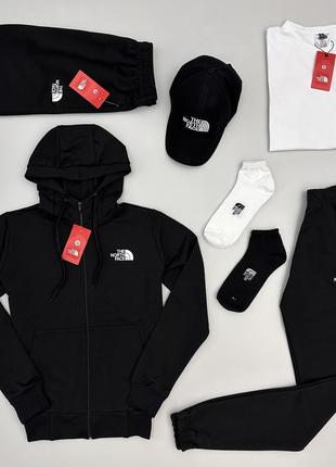 Набір 7в1 the north face кофта-штани-футболка-шорти-кепка-2пар...