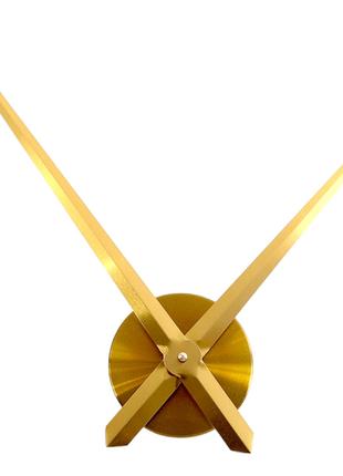 Настінний годинниковий механізм стрілки 40*30см колір золото в...