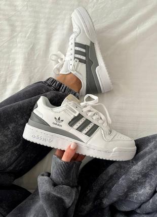 Adidas forum 👕 «&nbsp;white / grey&nbsp;»  premium