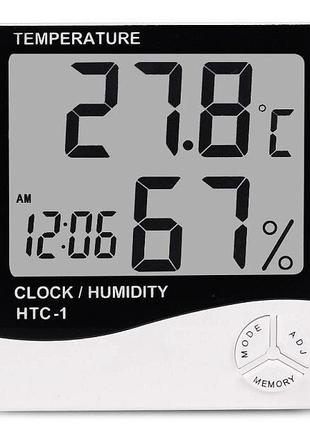 Цифровий термометр гігрометр Htc-1