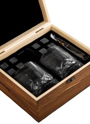 Подарочный набор whisky stones для мужчин, 8 шт камней + 2шт б...