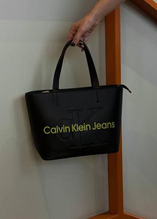 Женская сумка calvin klein tote bag black