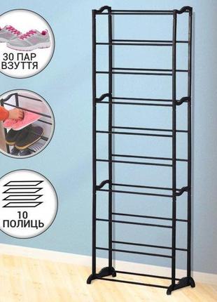 Стойка подставка органайзер для хранения обуви shoe rack 10 по...