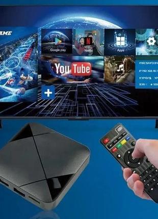 Ігрова консоль приставка для телевізора 4K система Android TV 10