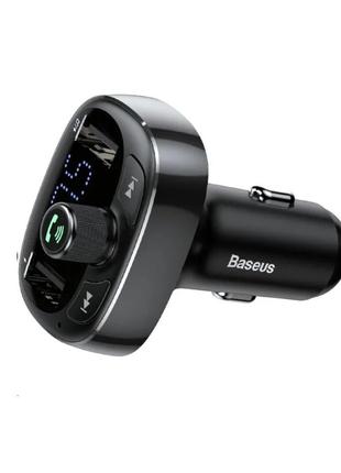 АЗП з FM-модулятор Baseus T Shaped S-09 Car Bluetooth MP3 Play...