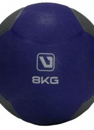 Медбол MEDICINE BALL синий, черный 8кг-286мм LS3006F-8