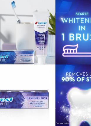 Інтенсивне відбілювання зубів crest 3d luminous intense white-USA